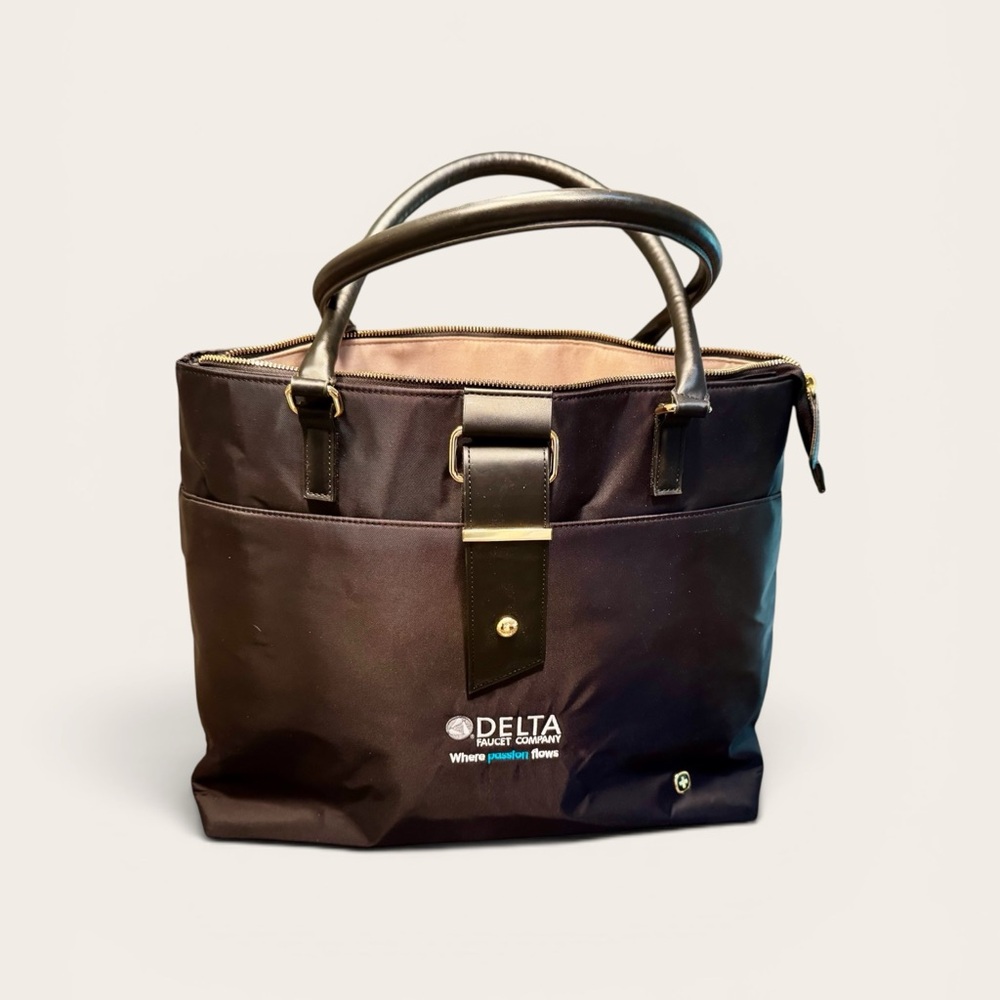 Black Travel Tote Bag